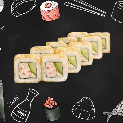 Калифорния с кунжутом 